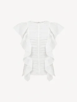 Women Chloé Sleeveless Ruffle Top