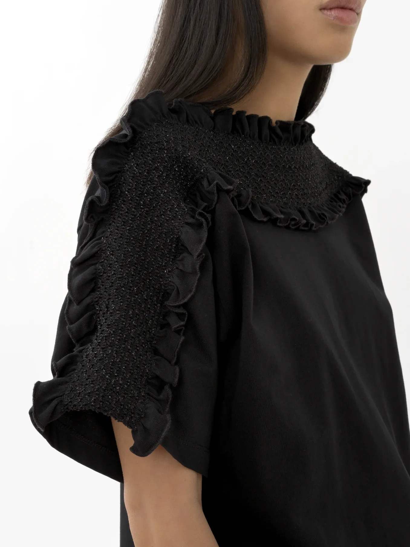 Women Chloé Smocked Lurex Top