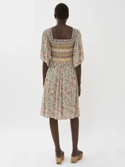 Women Chloé Smocked Midi Dress