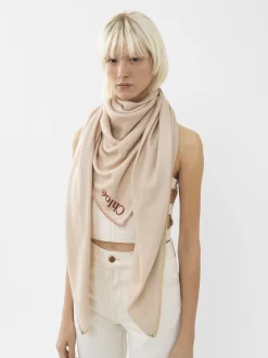 Women Chloé Stitch-Detail Scarf