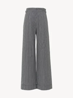 Women Chloé Striped Cuffed Trousers