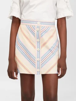 Women Chloé Striped Mini Skirt