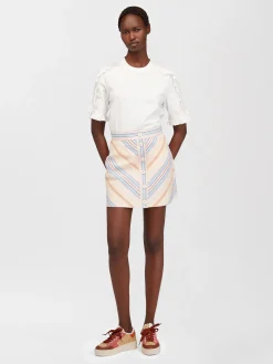 Women Chloé Striped Mini Skirt