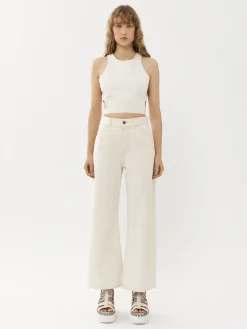 Women Chloé Stromboli Wide Cropped Jeans