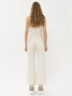 Women Chloé Stromboli Wide Cropped Jeans