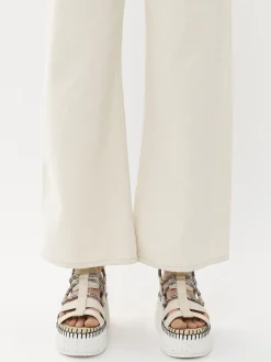 Women Chloé Stromboli Wide Cropped Jeans