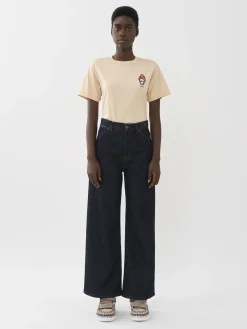 Women Chloé Stromboli Wide Cropped Jeans
