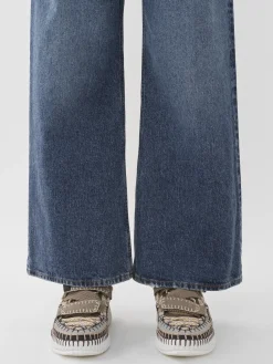 Women Chloé Stromboli Wide Cropped Jeans