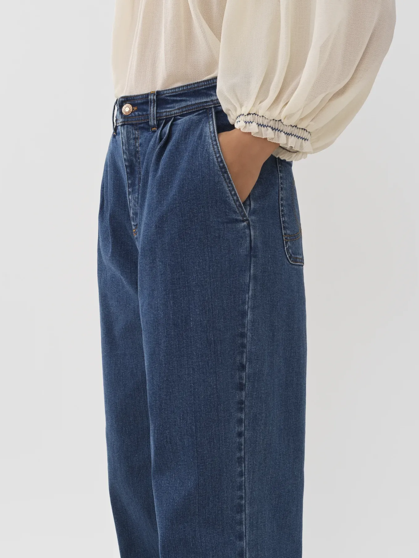 Women Chloé Tapered Denim Pants