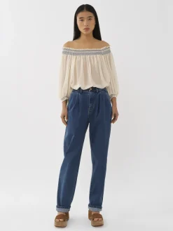 Women Chloé Tapered Denim Pants