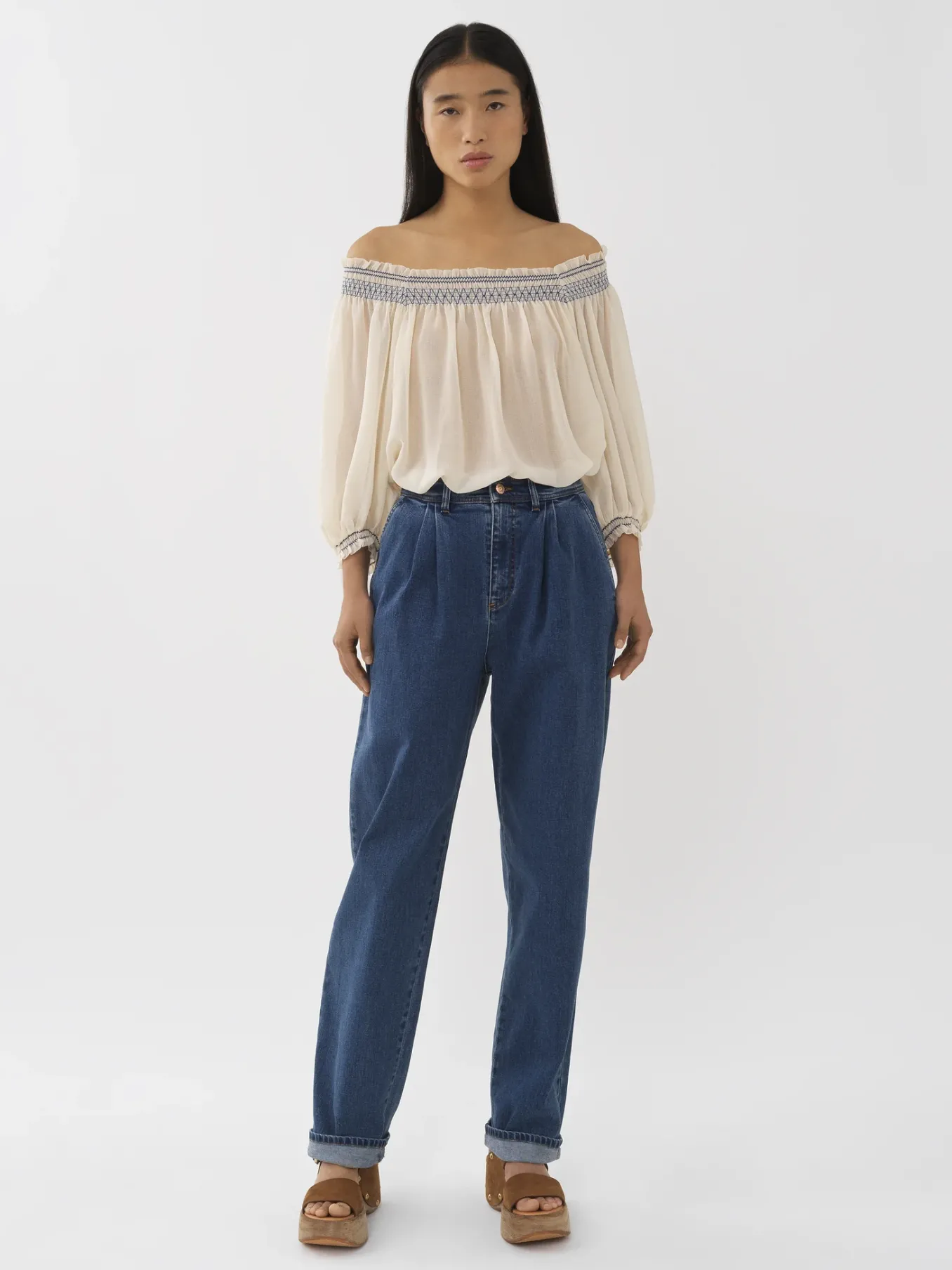 Women Chloé Tapered Denim Pants