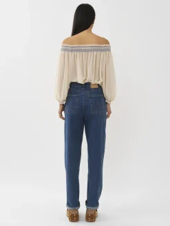 Women Chloé Tapered Denim Pants
