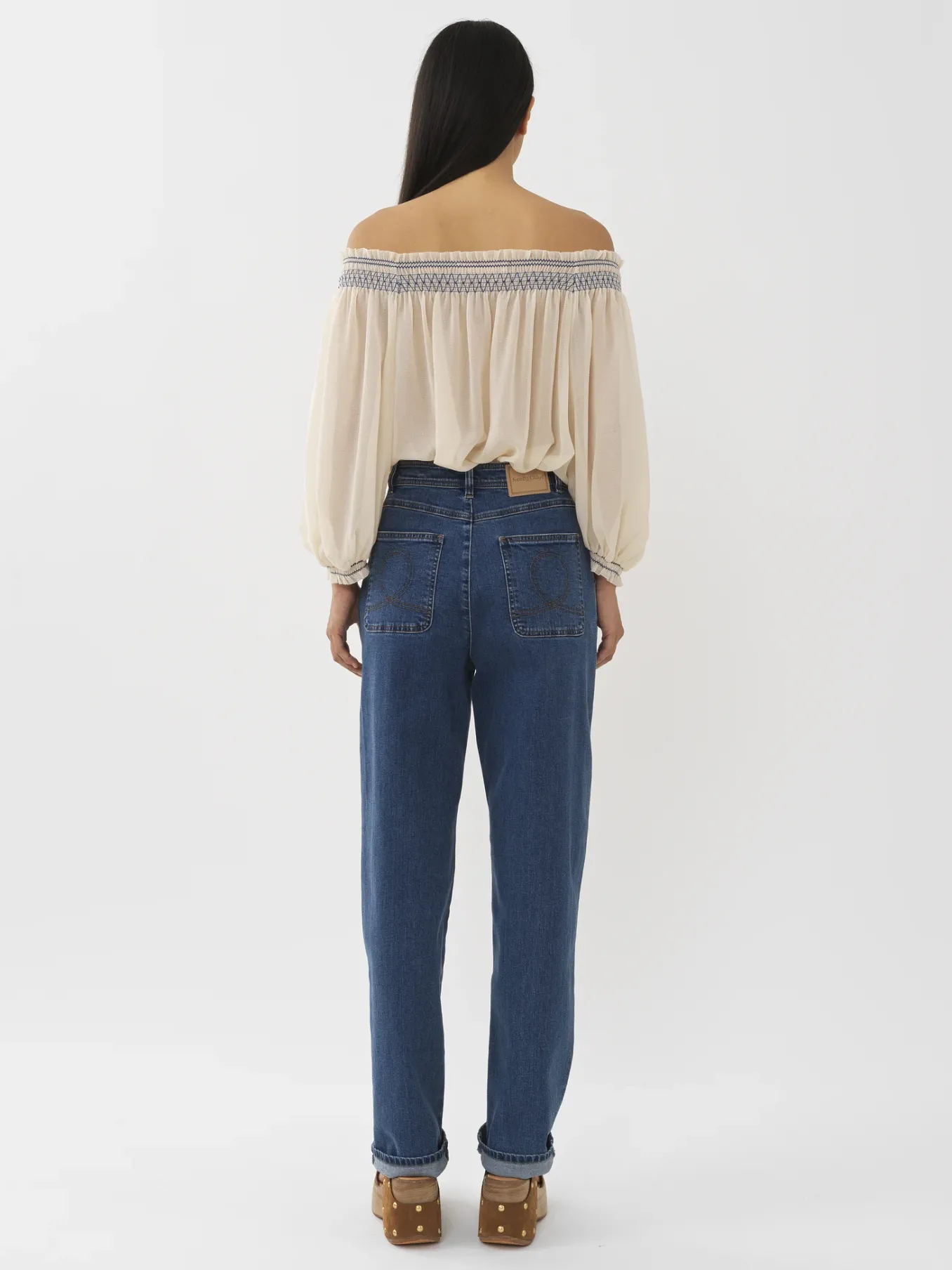 Women Chloé Tapered Denim Pants