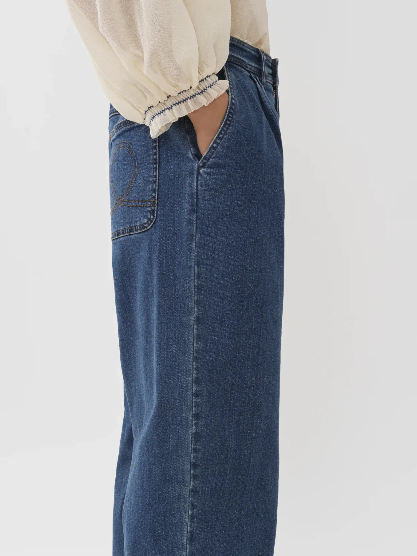 Women Chloé Tapered Denim Pants