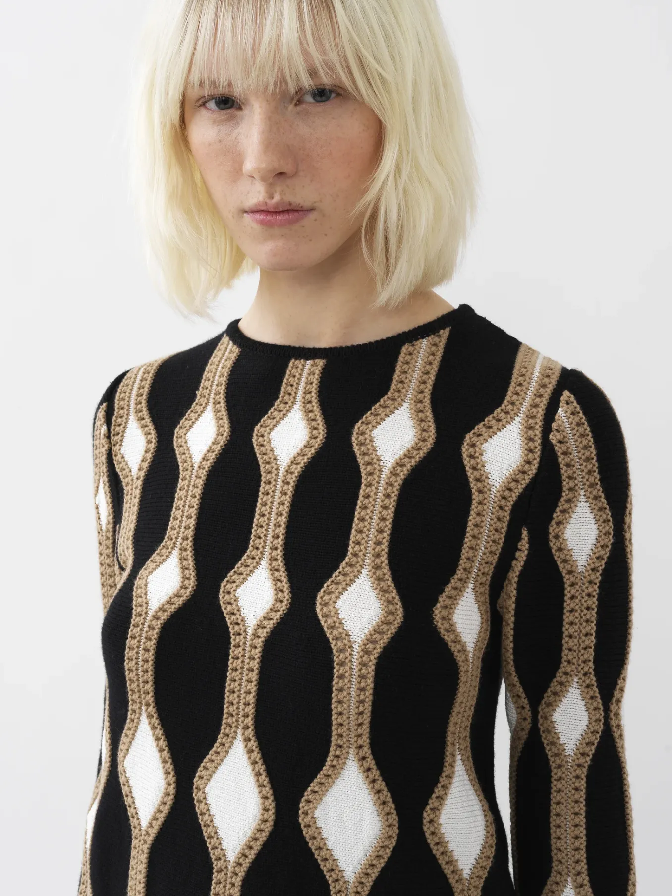 Women Chloé Trumpet-Sleeve Jumper