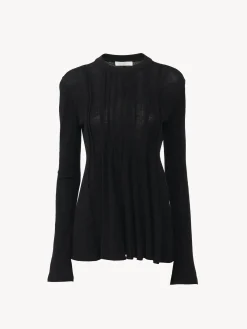 Women Chloé Trumpet-Sleeve Top