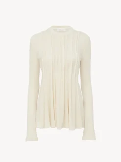 Women Chloé Trumpet-Sleeve Top
