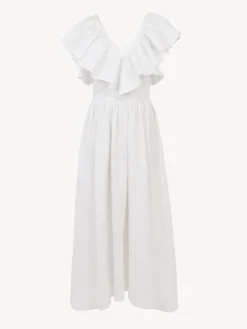 Women Chloé V-Neck Midi Dress