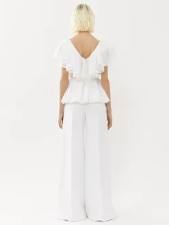 Women Chloé V-Neck Ruffle Top