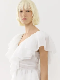 Women Chloé V-Neck Ruffle Top