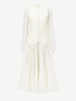 Women Chloé Waistcoat Mid-Length Dress