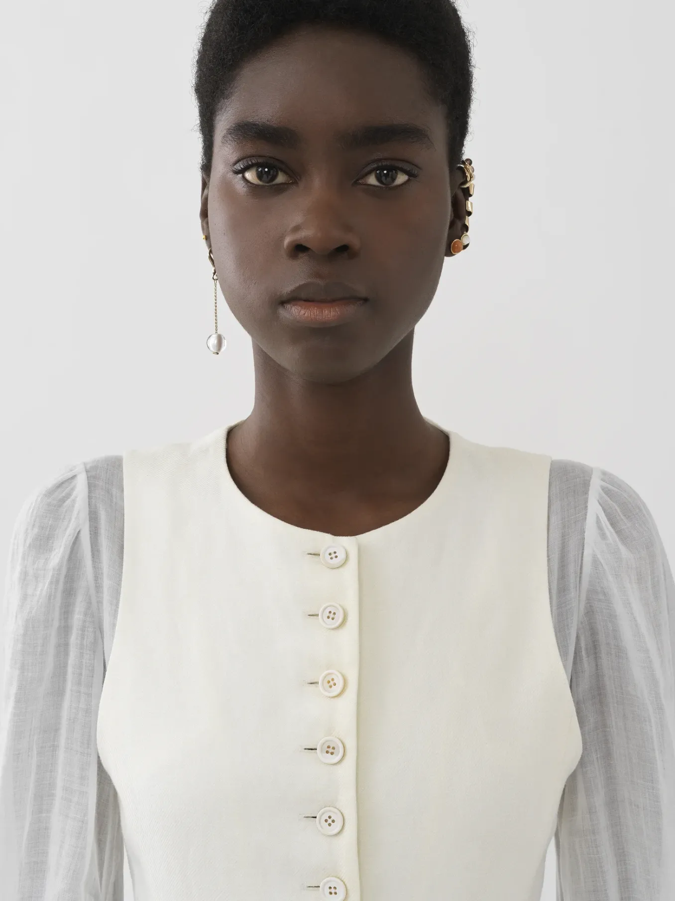 Women Chloé Waistcoat Mid-Length Dress