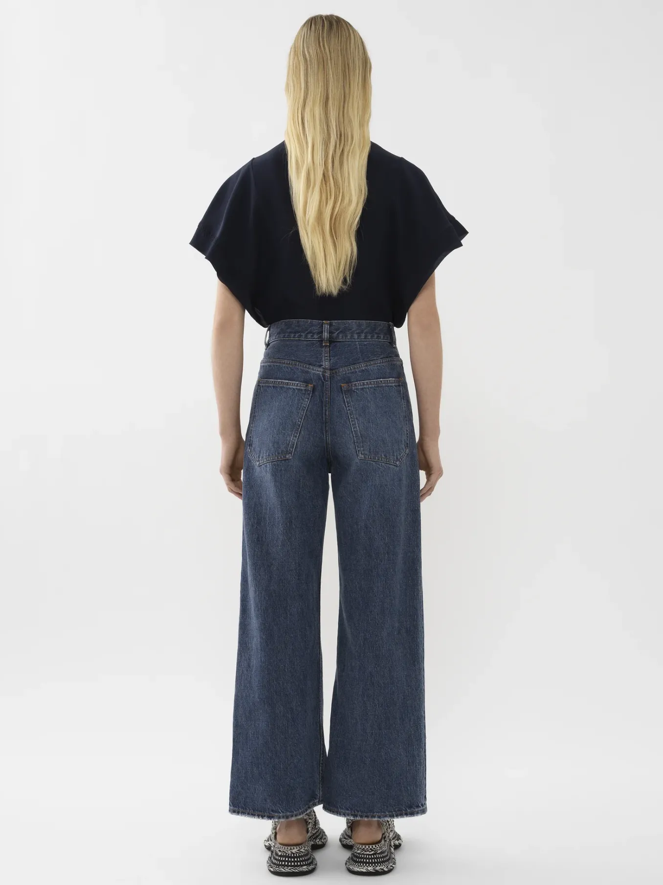 Women Chloé Wide Cropped Jeans