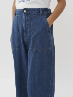 Women Chloé Wide Denim Pants