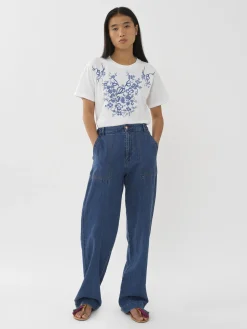 Women Chloé Wide Denim Pants