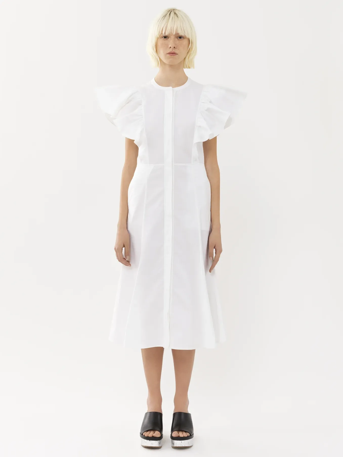 Women Chloé Wing-Sleeve Shirt Dress