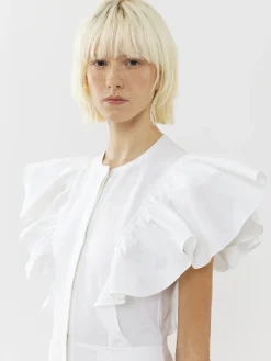 Women Chloé Wing-Sleeve Shirt Dress