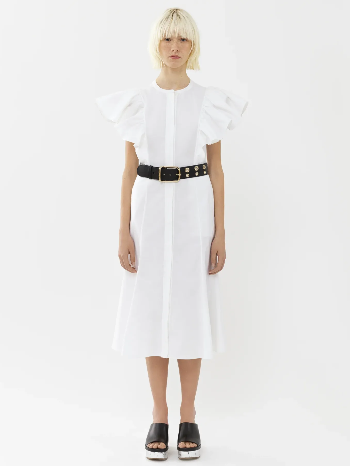 Women Chloé Wing-Sleeve Shirt Dress
