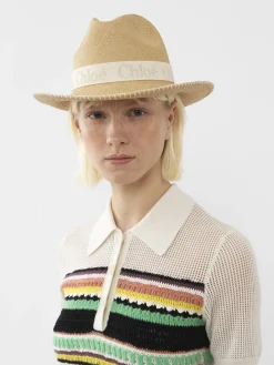 Women Chloé Woody Panama Hat