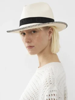 Women Chloé Woody Panama Hat