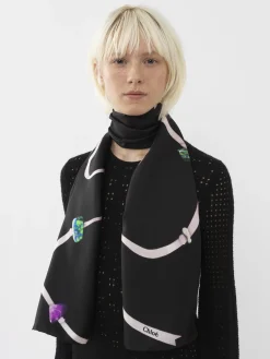 Women Chloé Zodiac Air Printed Scarf