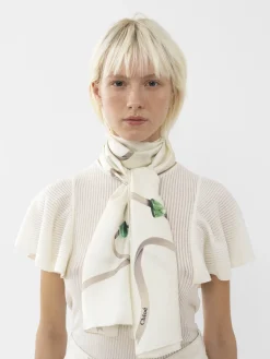 Women Chloé Zodiac Earth Printed Scarf