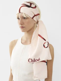 Women Chloé Zodiac Fire Printed Scarf